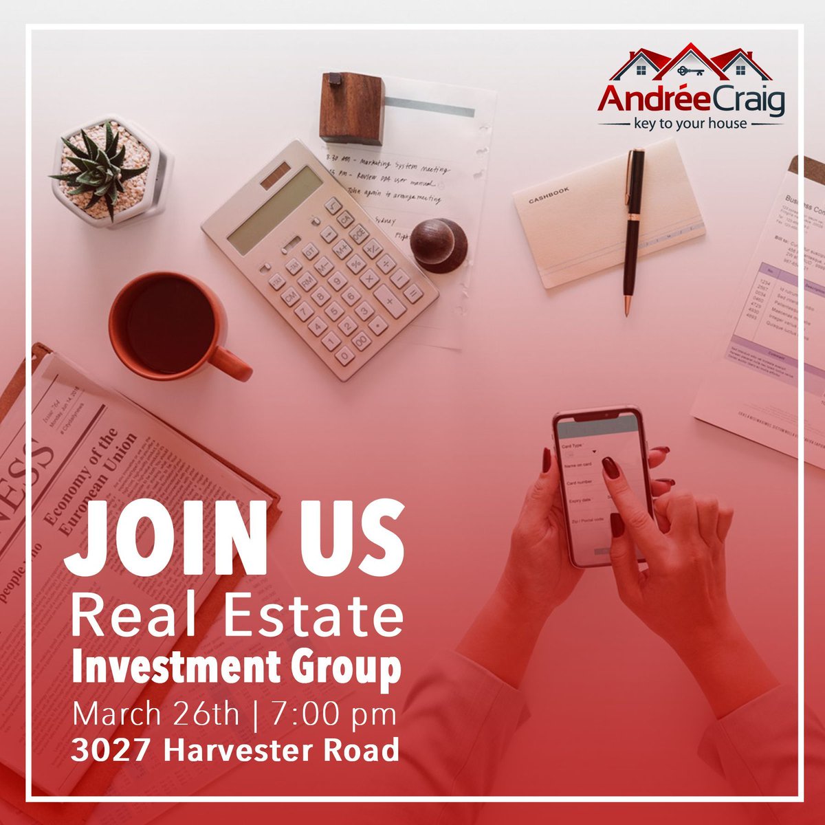 Key2YourHouse's tweet photo. Our FREE seminar about real estate investment is this Tues. Join us to speak to like-minded investors and discuss current issues in the industry https://t.co/YuXdYI4ZoA
📍 3027 Harvester Road, Burlington ON.
⏰ March 26 | 7pm - 8:30pm
#investing #RealEstate #KeyToYourHouse #free https://t.co/m3jcvjisMp