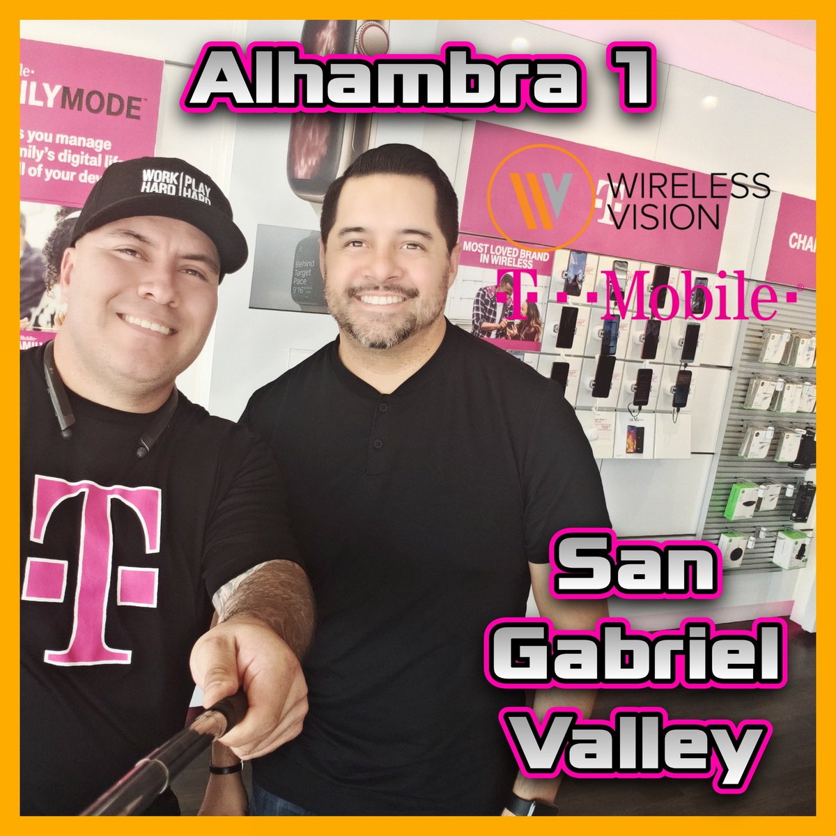 MLara1320's tweet photo. Great conversation today with Jonathan over here at the #Alhambra #TMobile store. Always great to share info and gain insight from your Territory Managers. Thanks for the support.
#WirelessVision #WVSoCal #SanGabrielValley #Partnership https://t.co/t87R1r7aF4