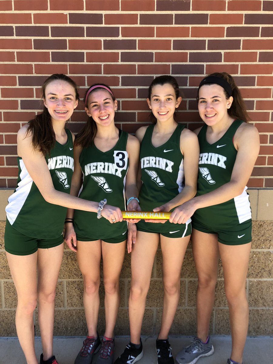 coach_Quig's tweet photo. Great start to the track season @NerinxXC @IzzyMcGuire2 @c_jacknewitz123 @mjacknewitz @Prindyrunner take 1st with 23:10 in the 4x1600! #thatshowweroll #goMarkers https://t.co/6yfKIvTEIN