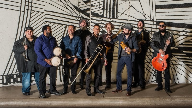 RedRiverNoise's tweet photo. @nprmusic First Listen: @grupofantasma, "a prolific nine-piece Latin funk outfit from Austin, Texas," 'American Music Vol. VII' Music:  https://t.co/mskIZjutQL #Latin #Funk #Horns https://t.co/5zhWOdmEGX
