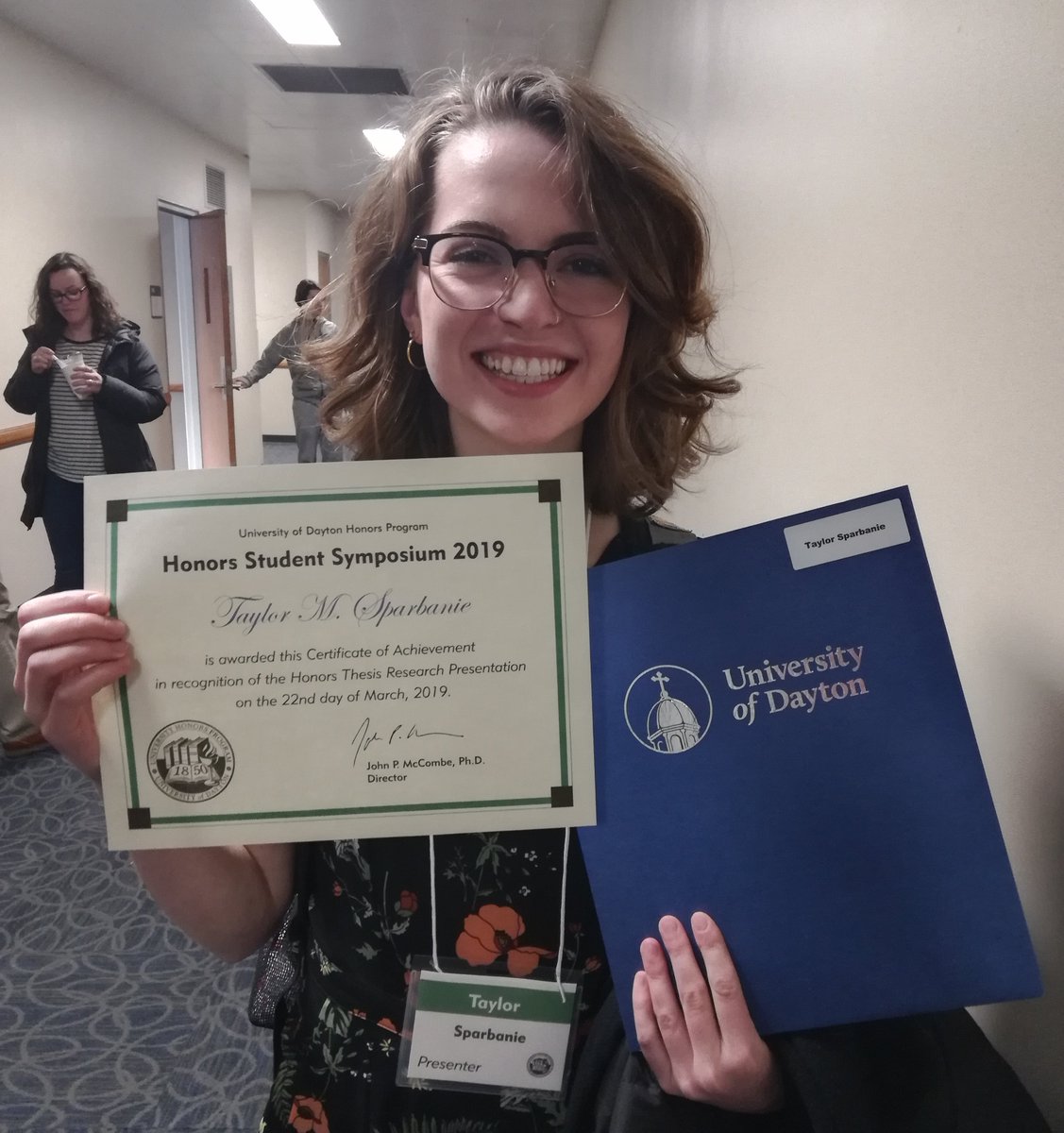 mcewanlab's tweet photo. So proud of @tsparbs who presented her @univofdayton Honors Thesis today.  She is the definition of excellence in undergraduate research.  @PBIO_OhioU just wait until you see what she can do next year in @Rebecca_S_Snell lab!! https://t.co/FIlpmYHQg5