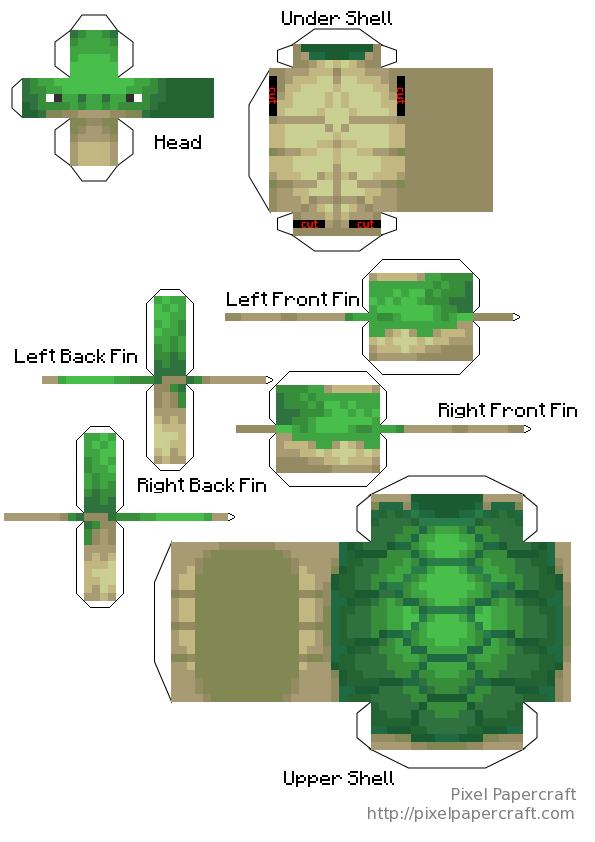 Papercraft-Boneco de Papel do Minecraft faça o seu mesmo 