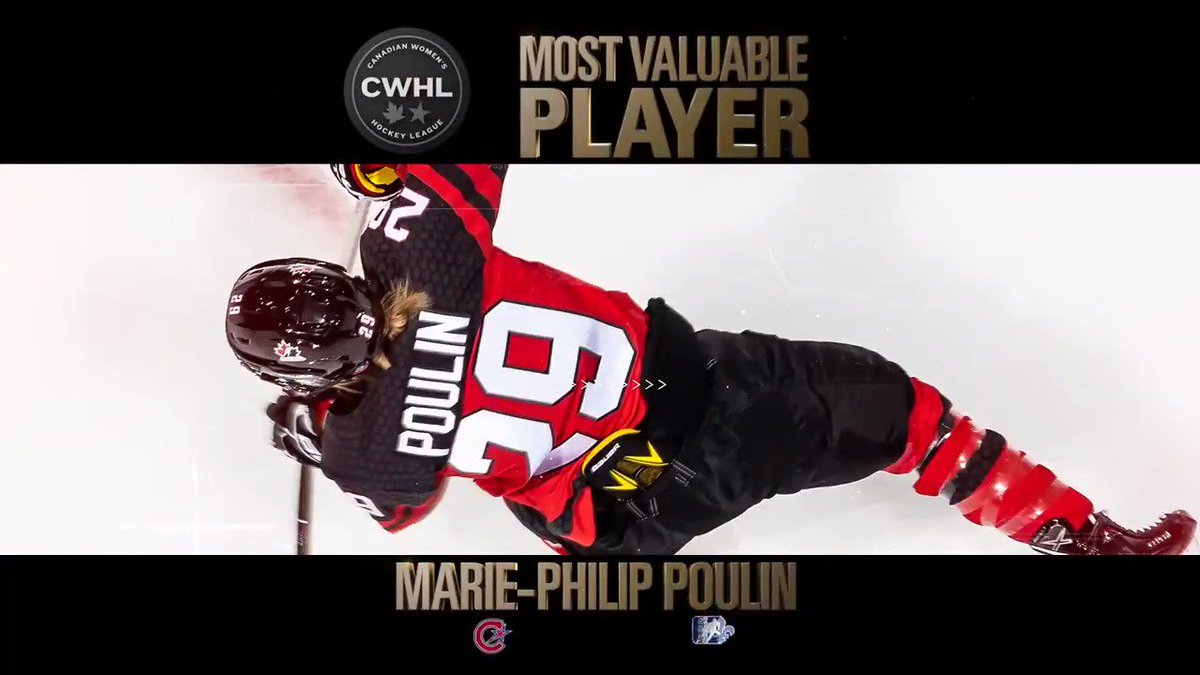 Congrats @pou29 on being awarded @TheCWHL MVP! 🏆🙌