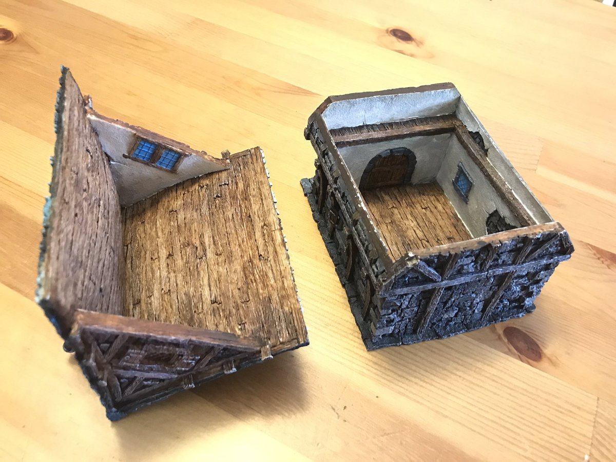 Minileed's tweet photo. Finished the first of eleven #tabletopworld buildings for @Hyperionpdx.
So much detail on these beautiful models, I’ll definitely have to up my game on the scratch built pieces I have planned.
I’ll try to get some light box photos soon. #dnd #5e #tabletopgameterrain #ttrpg https://t.co/YoNWW9L6qk