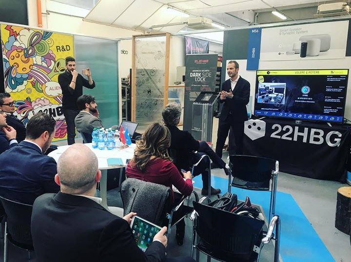 22HBG's tweet photo. #22event is started😎 
#smartspeaker #22force #systemintegration #digitalsignage #22hbg #innovation https://t.co/zjEqxkkExY
