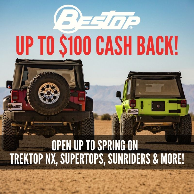 Morris4x4Center's tweet photo. The savings begin Nooooww! 🤑

➡️Save now: https://t.co/ENhdR1uYoY
🔸🔸Cash Back on Trektop NX, Supertops, Sunriders and More! This is the moment you've been waiting for!  

@Bestop_Team 
#Morris4x4 #Bestop #Trektop #Jeep #JeepLife https://t.co/fadhTBNZ1T