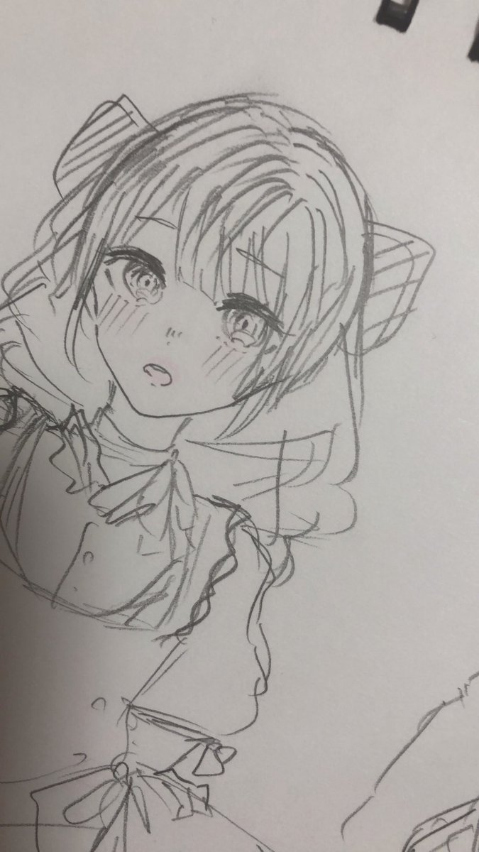 可愛く描けたおなご達٩ ᐛ و 目の書き方定まってなくて草 オリジナル ぱん食べたい のイラスト