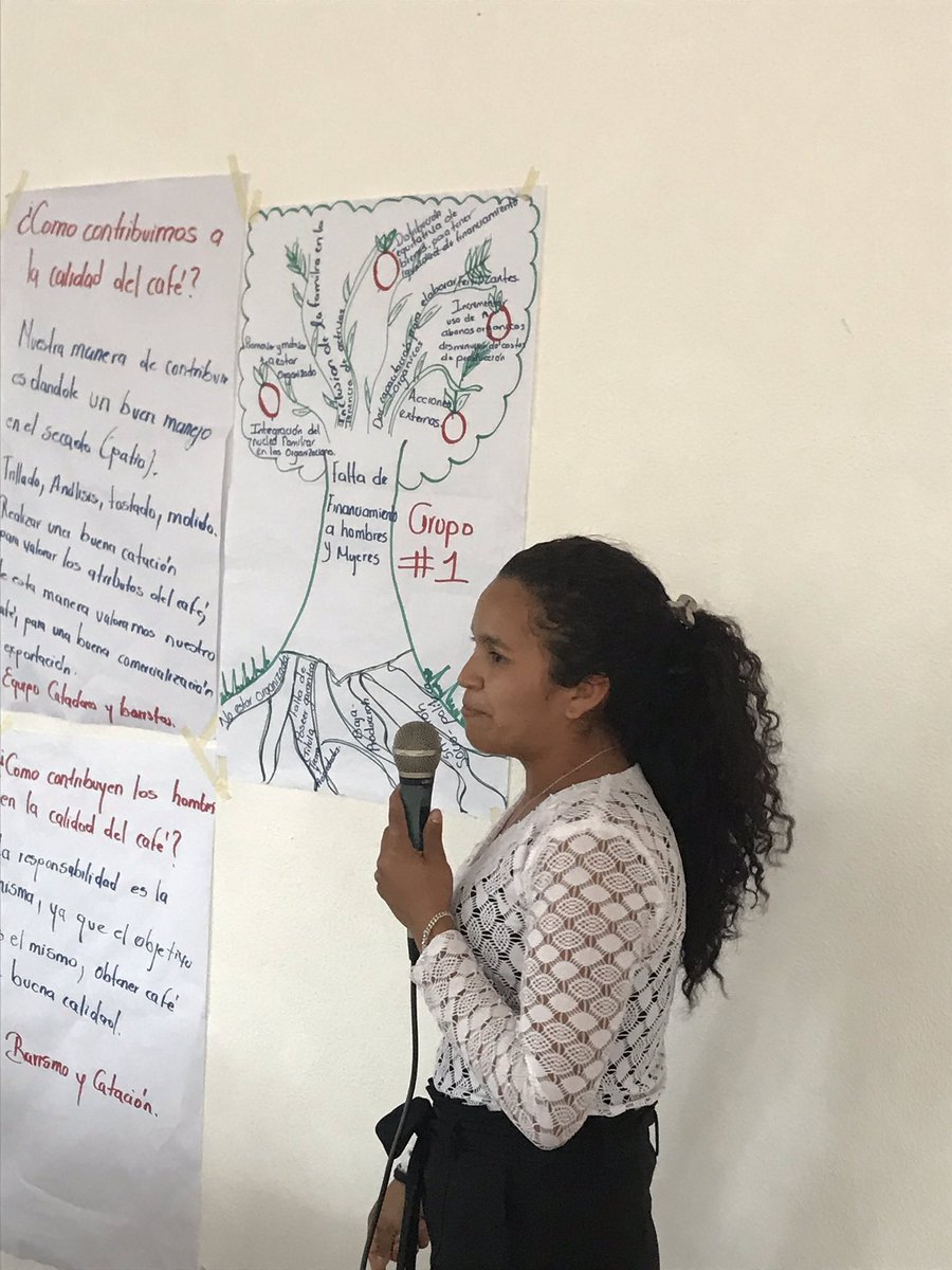 EqualOrigins's tweet photo. A few pics of our workshop this week with Nicaraguan #coffeewomen creating visions for their future in coffee. #inspired #wisdom #mujeresconvision #genderequity #genderincoffee #makecoffeebetter https://t.co/qYseT6fnlb