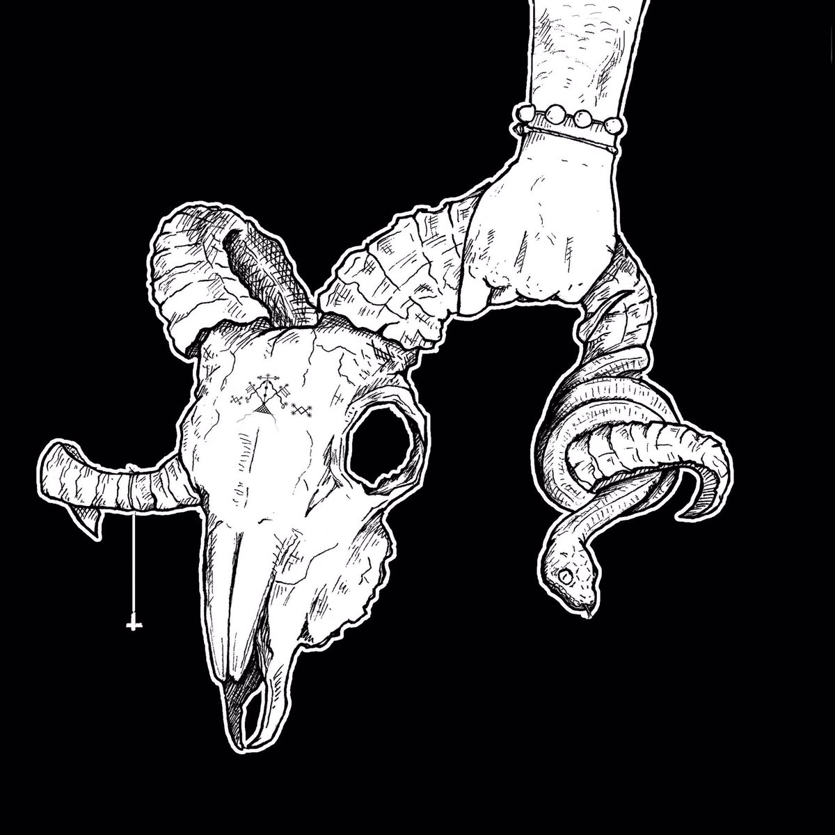 Last year I did this artwork for my boys in <a href="/Damballa812/">DAMBALLA</a> and their EP has officially dropped. If you’re a fan of heavy music or just music in general check it out! 
Link: damballa.bandcamp.com