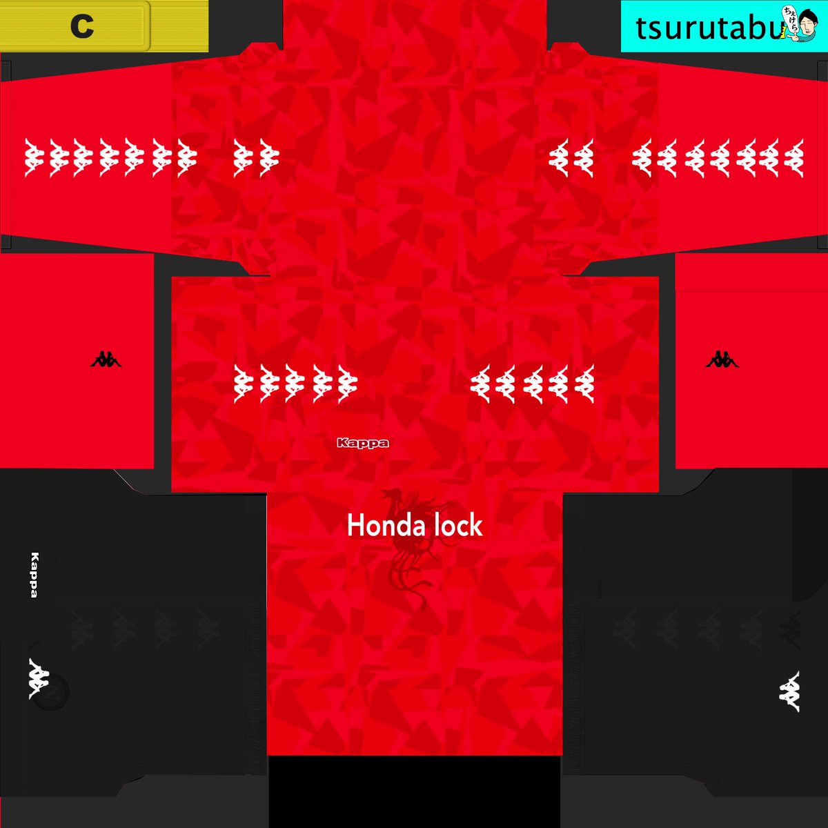 つるた部 Twitterissa ホンダロックscのユニフォーム作成いたしました ウイイレでご活用ください ウイイレ19 ウイイレ Pes19mobile Pes19 ウイイレアプリ ホンダロックsc ホンダ Honda サッカー