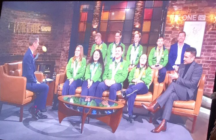 SOEastern's tweet photo. Catch some of our amazing #TeamIreland on @RTELateLateShow now 🙌🏼🙌🏼🙌🏼🙌🏼🙌🏼🙌🏼🙌🏼 https://t.co/fGecmotfwv