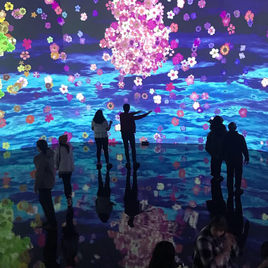 ECGMarketing's tweet photo. Kicked off Spring &amp; Cherry Blossom season at In Peak Bloom @artechouse #AugmentedReality cocktails https://t.co/2cWwzCu6ux