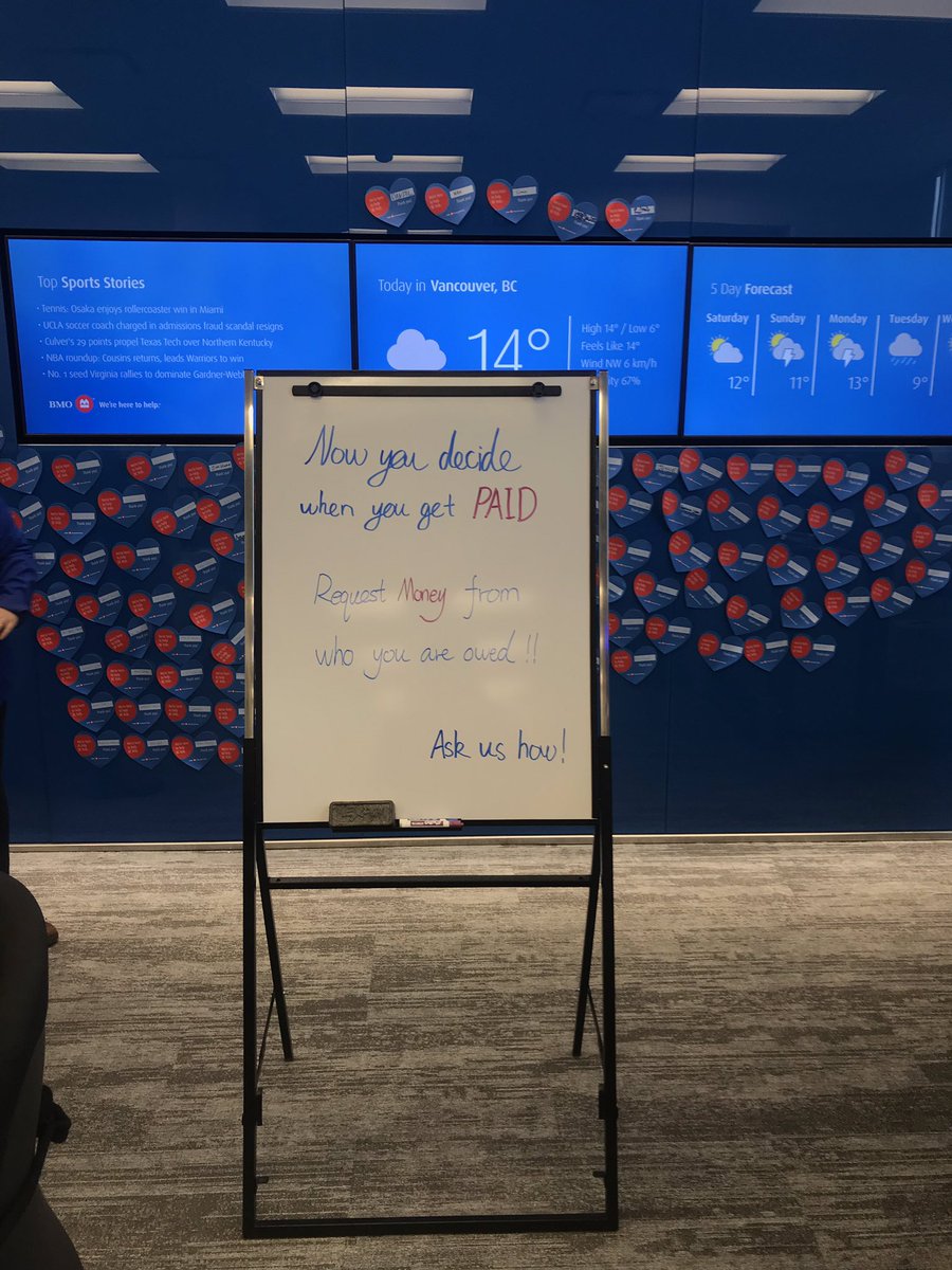 Now you can decide when you get paid! Explore our new feature of Request Money Transfer to get paid faster and easier! Log onto your BMO Digital Mobile App for more details #BMORequestMoney #BMOVanCentre #BMOHappyDance #etransfer <a href="/kitamura_james/">James Kitamura</a> <a href="/catrina_l/">Catrina Lal</a>