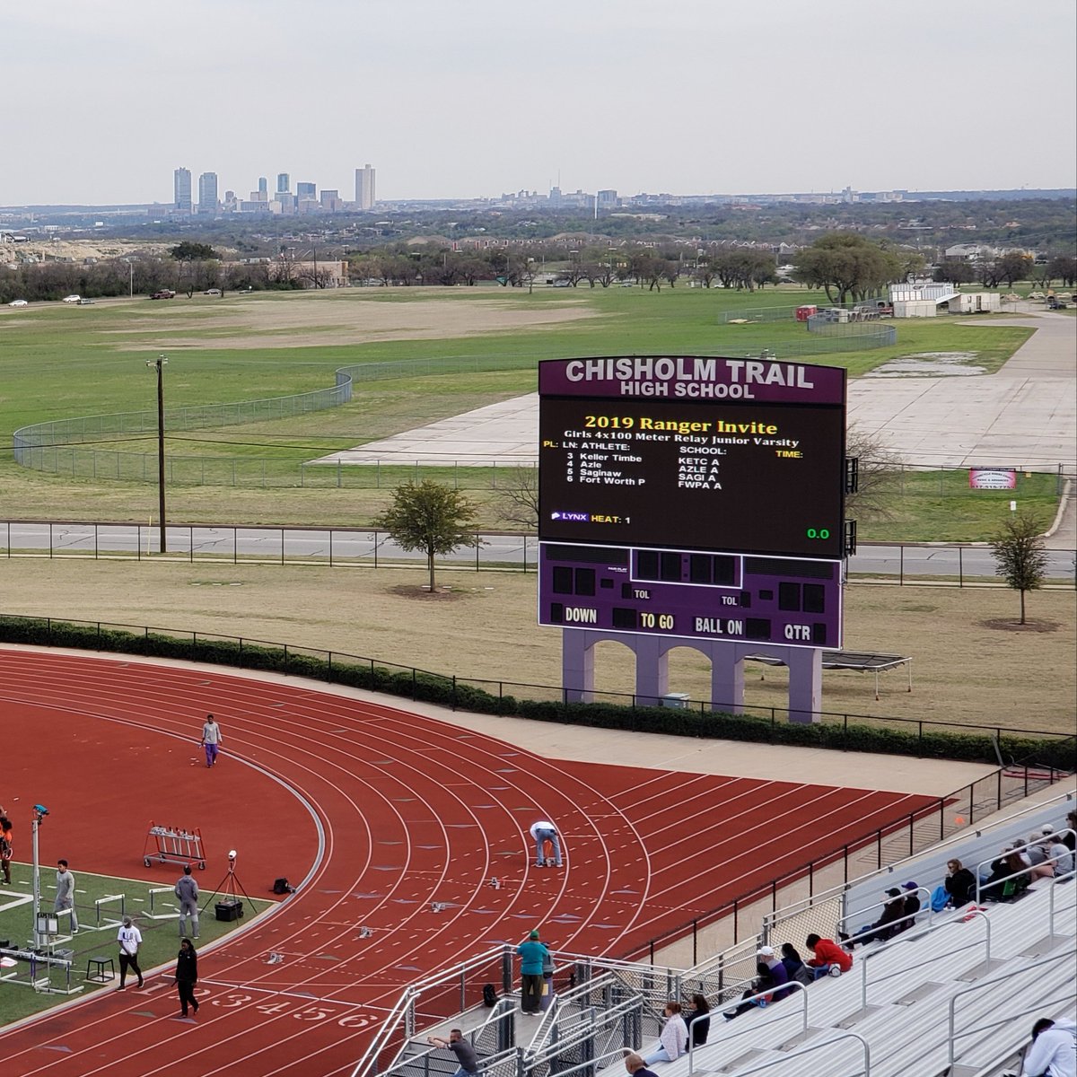 CTHSRangerMedia's tweet photo. just about go time for the track portion of today's meet @ChisholmTrailHS! @SprintLifeCoach #SprinterU https://t.co/RWc9bhMYOh