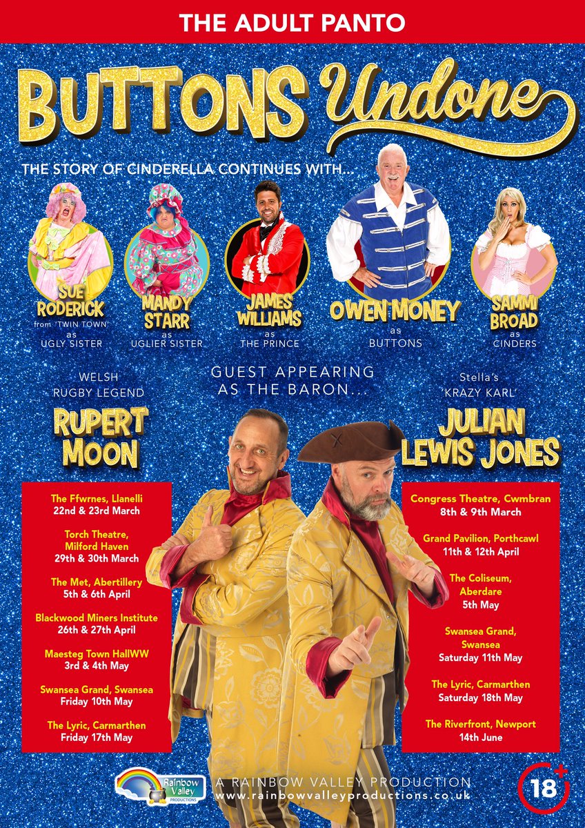 RupertMoon's tweet photo. My 1st Panto!
Thank you all....
(was more nervous that playing in front of 70,000 ppl!)
@Owenmoneypanto @owenmoneycomic @TheatrauSirGar ....
Plz join us on Saturday or on the rest of the tour!
#TheBaron #buttonsundone #Fun #Panto #Wales https://t.co/LTlpFeHlTQ