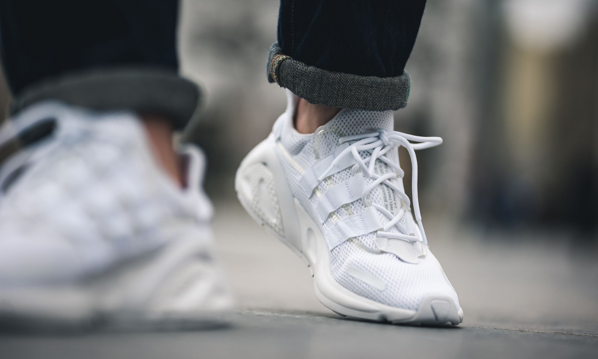 adidas lxcon white on feet