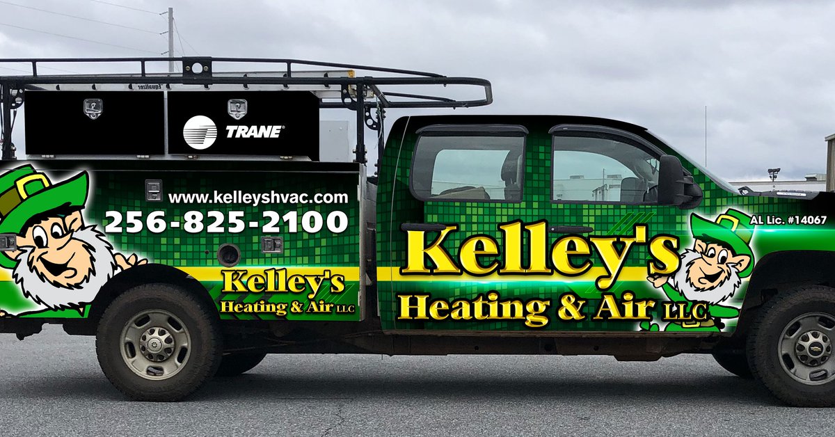 Here's  a sneak peek at a new design for one of our service trucks! What do you think? #kelleyshvac