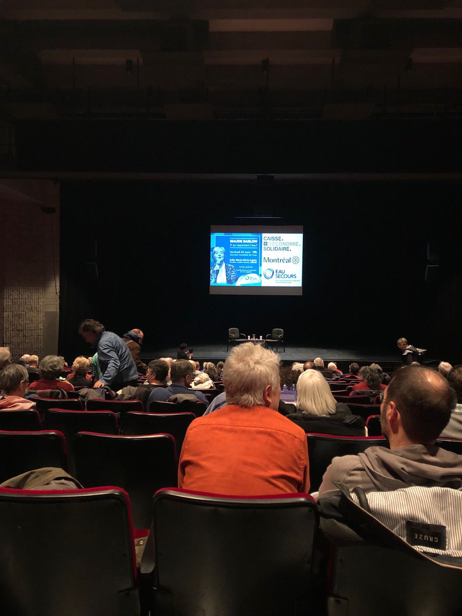 Conférence avec Maude Barlow pour la journée mondiale de l’eau. #eau #vie #protection