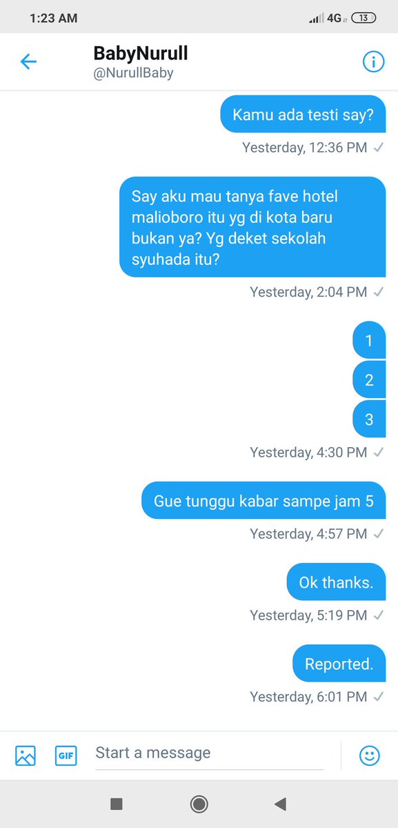 AngelInfo2's tweet photo. @JustPramForya telah melaporkan penipuan oleh [@] NurullBaby, (tanda [ ] ilangin), "siang udah isi slot ditinggal tf dp ga ada 10 menit keisi orang, jadi masuk slot jm 4, eh jm 4 ngilang ga ada kabar. Dm di ignore, udah di spam ga di gubris" harap diwaspadai penipuan #angelinfo https://t.co/KXR1Va40BT