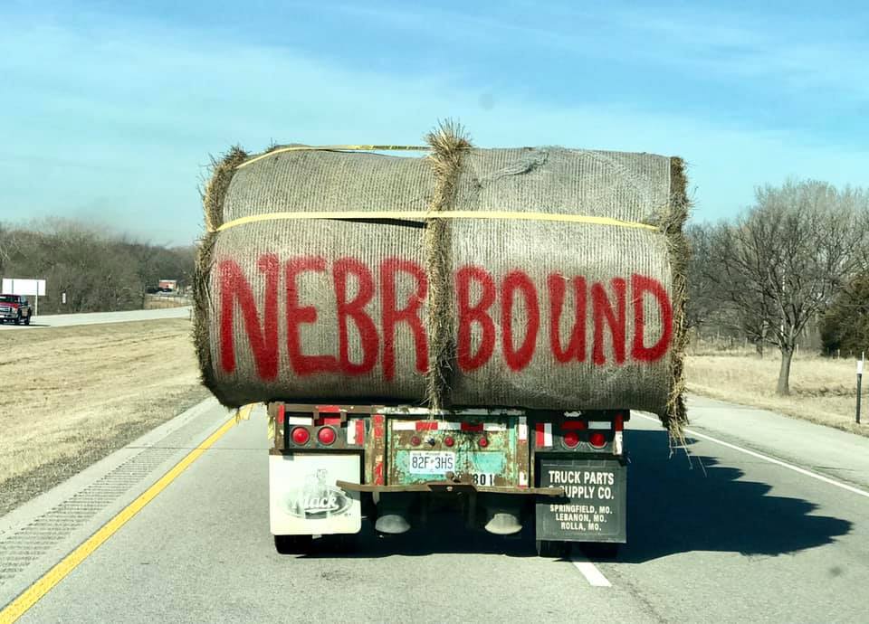 PeteRicketts's tweet photo. Thank you to @OxbowAH and all the people from across the country providing hay for flood relief! 

#NebraskaFlood | #NebraskaStrong https://t.co/kjGtG3a6hR