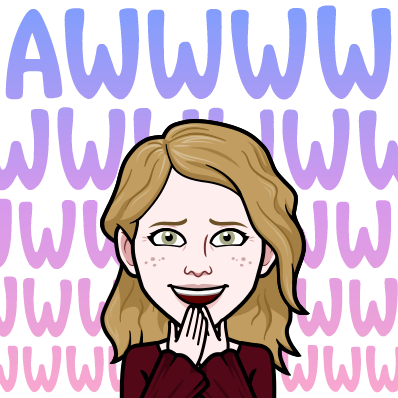 My bitmoji avatar say awww