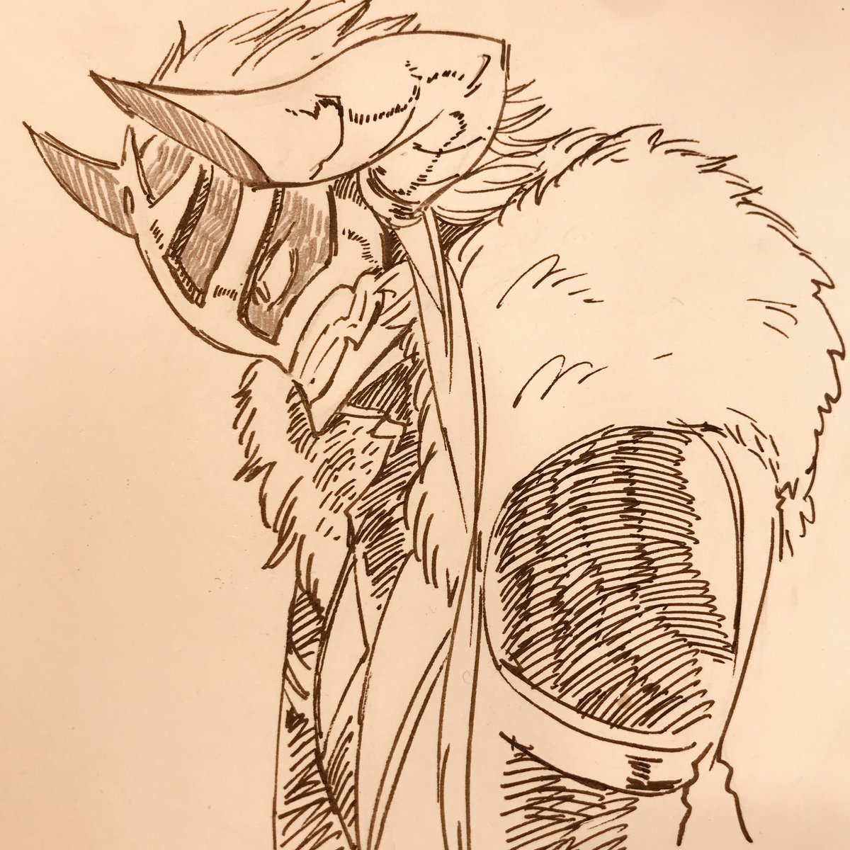 今日の魔王はうまく描けた気がするぞー!? 