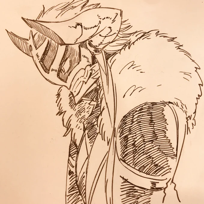 今日の魔王はうまく描けた気がするぞー!? 