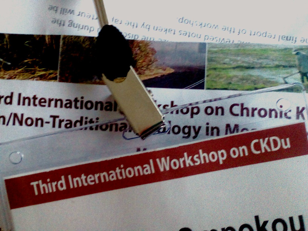 smpokou's tweet image. The 3rd International Workshop on CKDu has ended! It was an amazing experience and honour to meet so many people with so much enthusiasm and so many ideas to end the multitude of unexplained and unfair deaths affecting young workers! #CKDu #MeN #cencam #saltra #iret #NIH #UNA