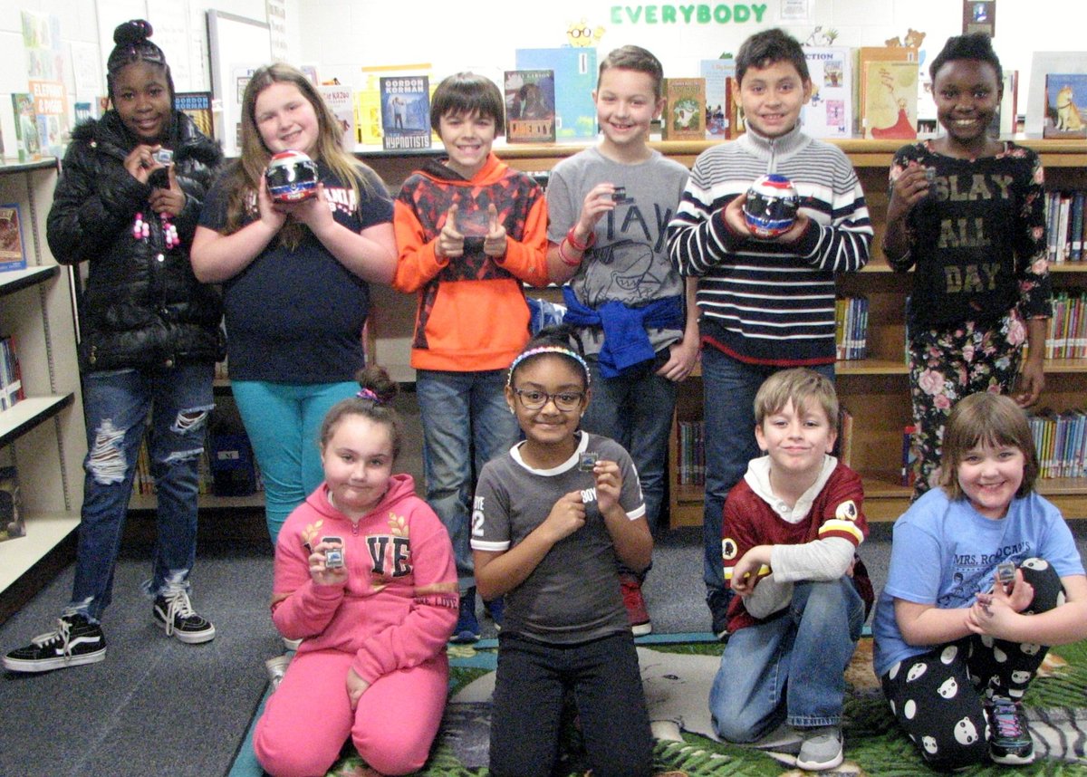 We loved The Mouse and the Motorcycle! Our OSOB title came alive with a Best Motorcycle Sound Contest. 57 students entered. Our school community voted and the top 10 sound makers are thrilled with their prizes! Thanks, Morton's BMW! <a href="/readtothem/">Read to Them</a> @scslibraries @ErinWest_ITRT