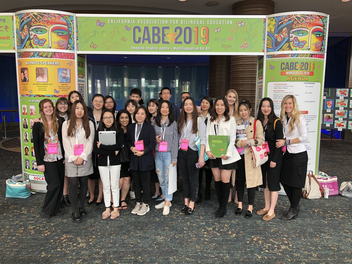 TeachFiercely's tweet photo. Proud of our #PepperdineTESOL scholars—always learning, always growing. Purpose, Service &amp; Leadership @PeppGSEP @weinalichen #CABE2019 https://t.co/nepZcLBoob