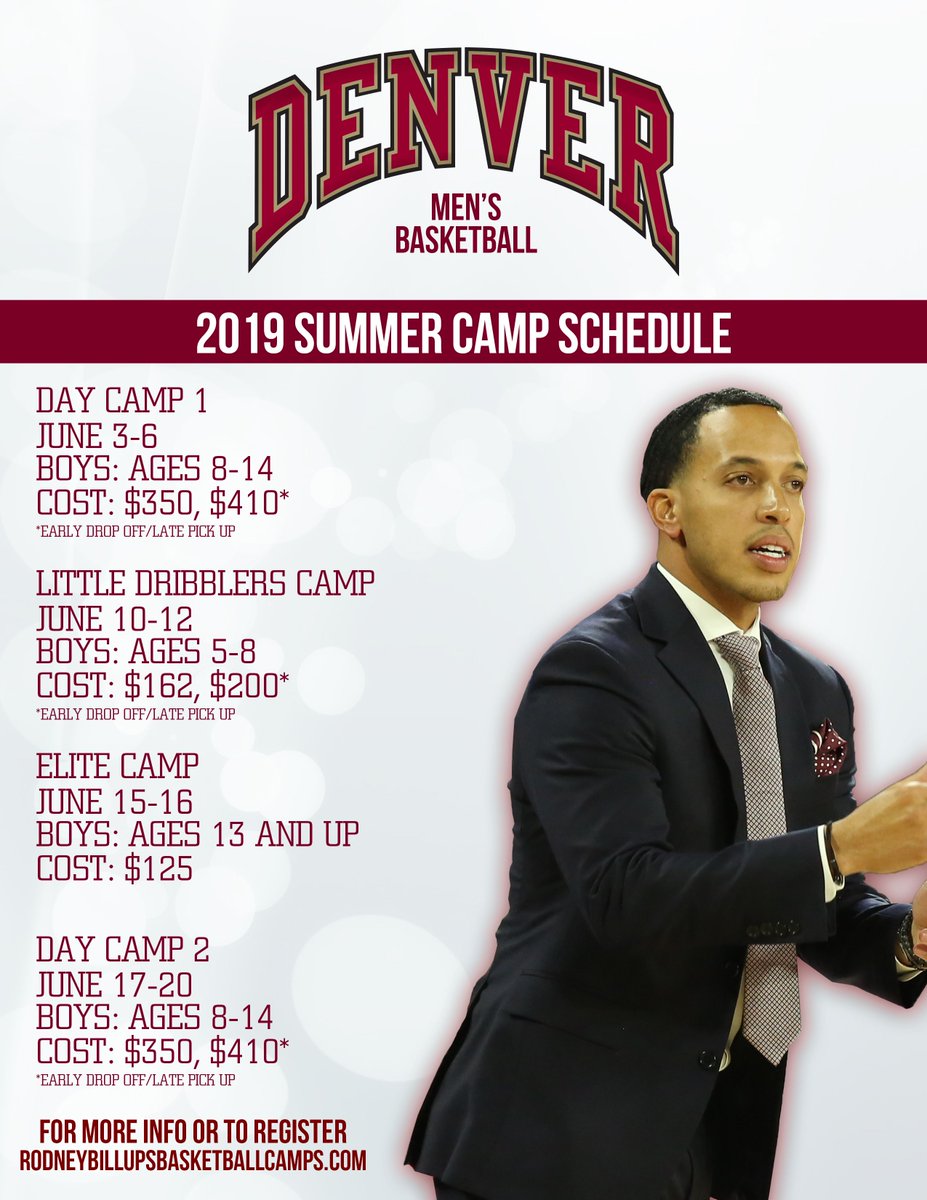 CampBillups's tweet photo. March Madness is officially underway! Don't miss out on our full slate of camps this summer @uofdenver! Sign up today at https://t.co/wma4Fk0Vbg https://t.co/SF6uQLU3Jk