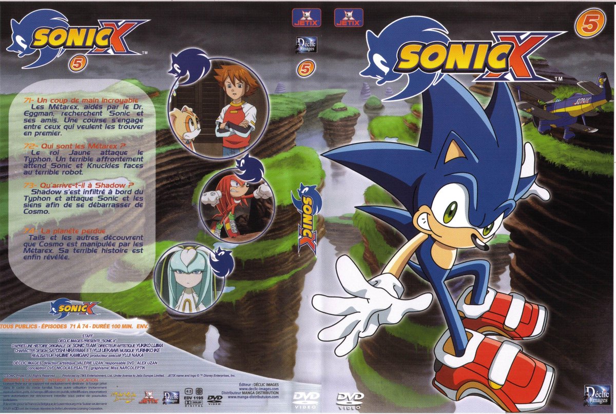Patmac With The Announcement Of The New Blu Ray Release Of Sonic X Coming Soon It S Time For Me To Once Again Praise How Incredible The French Dvds Of Sonic X