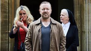 DonaldClark's tweet photo. After Life – Ricky Gervais’s new work is a unique thing – brave, exquisitely written, acted and way above the smart-assed stuff that passes for ‘genius’ these days… you will laugh, cry but above all you will think… oh and there's a lovely dog... it all hangs on the dog... https://t.co/cxU1UmB3kj