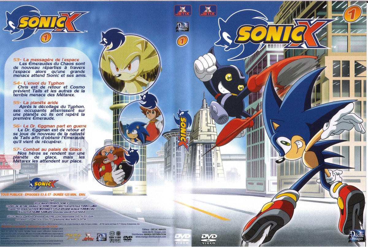 Patmac With The Announcement Of The New Blu Ray Release Of Sonic X Coming Soon It S Time For Me To Once Again Praise How Incredible The French Dvds Of Sonic X