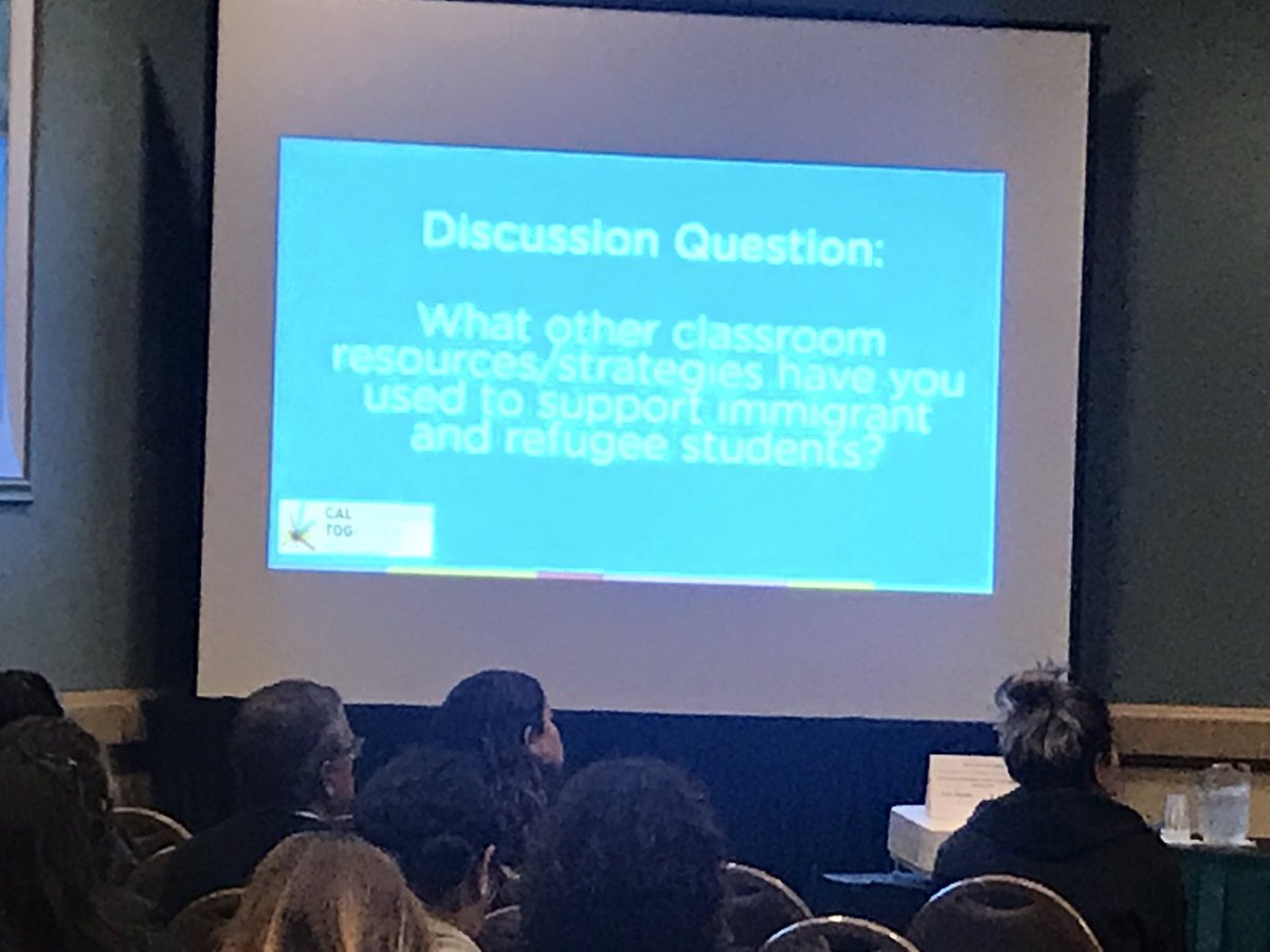 yifanwangtesol's tweet photo. As an educator who may work with ESLstudents in the future should know more about immigrate and refugee students. #PepperdineTESOL @PeppGSEP #CABE2019 @CABEBEBILINGUAL https://t.co/uRez9azWh9