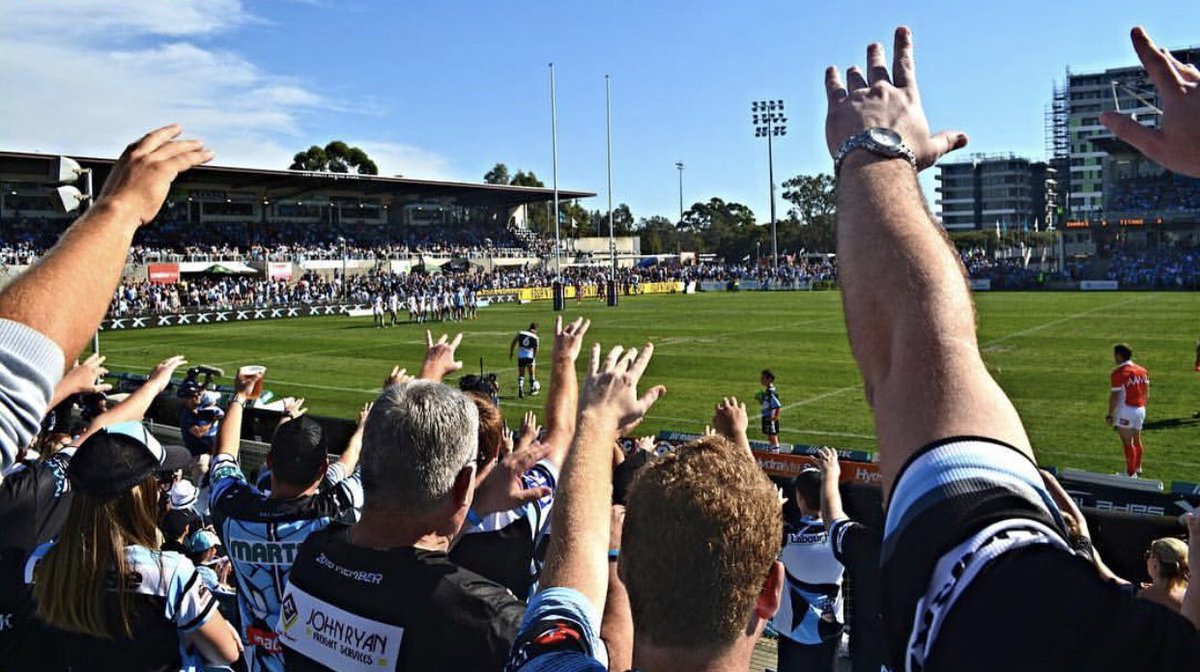 TheCSSC's tweet photo. GAME DAY!! Hands up if you're coming down to Shark Park for our first home game in 2019! #CSSC19 #UpUpCronulla #NRLSharksTitans @Cronulla_Sharks https://t.co/SCZMqxpCSI