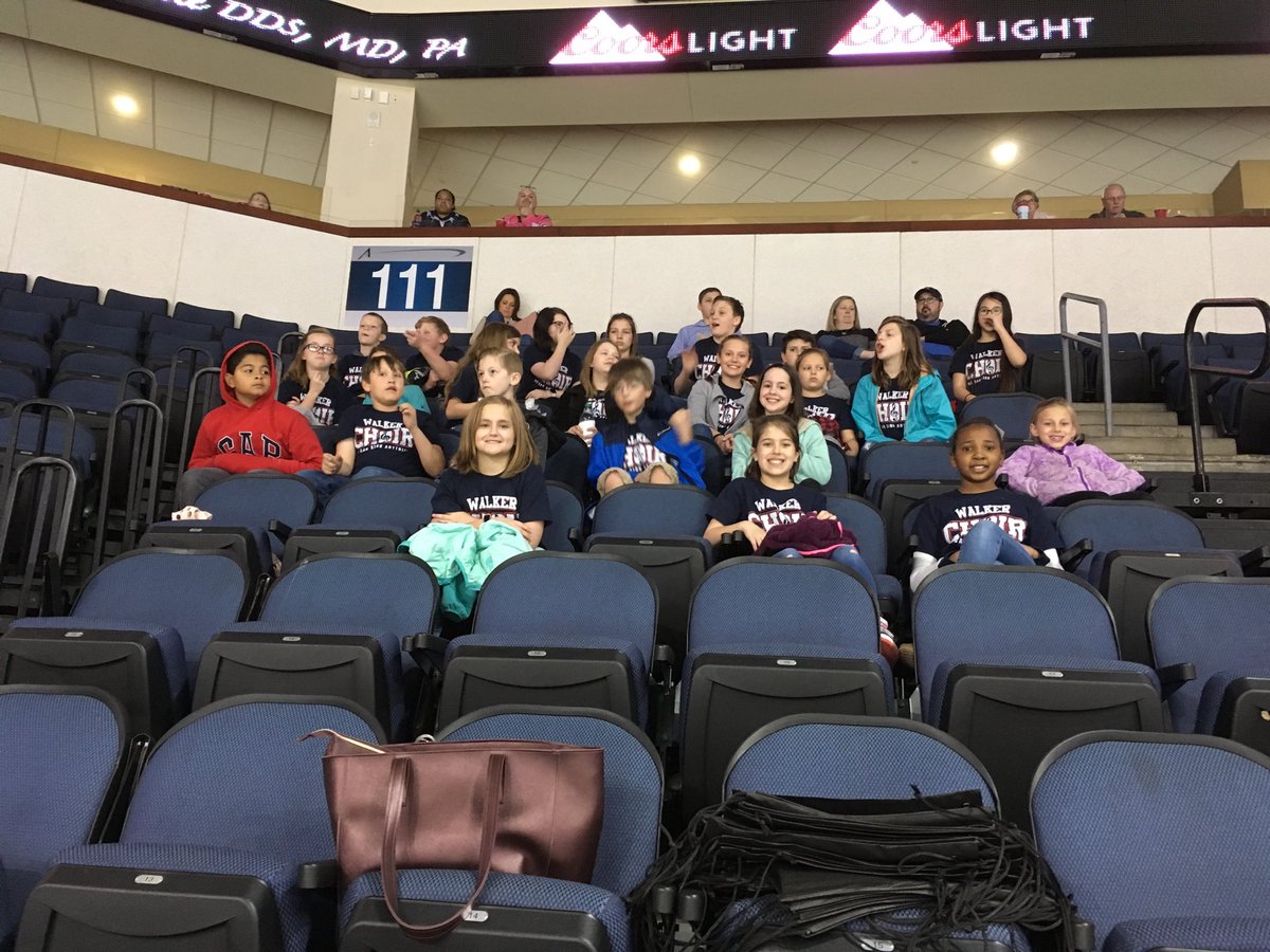 Watching warmups after the sound check at the Allen America’s hockey game ... #walelm