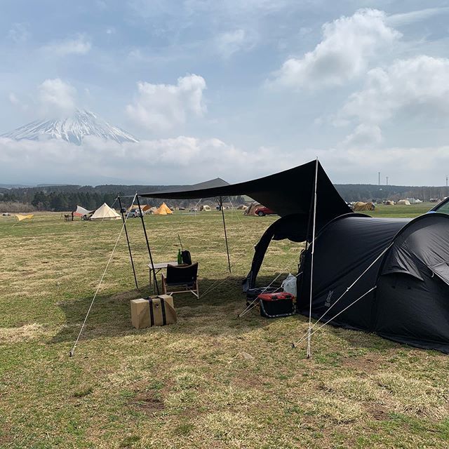 Kanji トラキャンyoutuber ソロキャンプ なう ふもとっぱらキャンプ場 二泊 富士山 富士宮 静岡