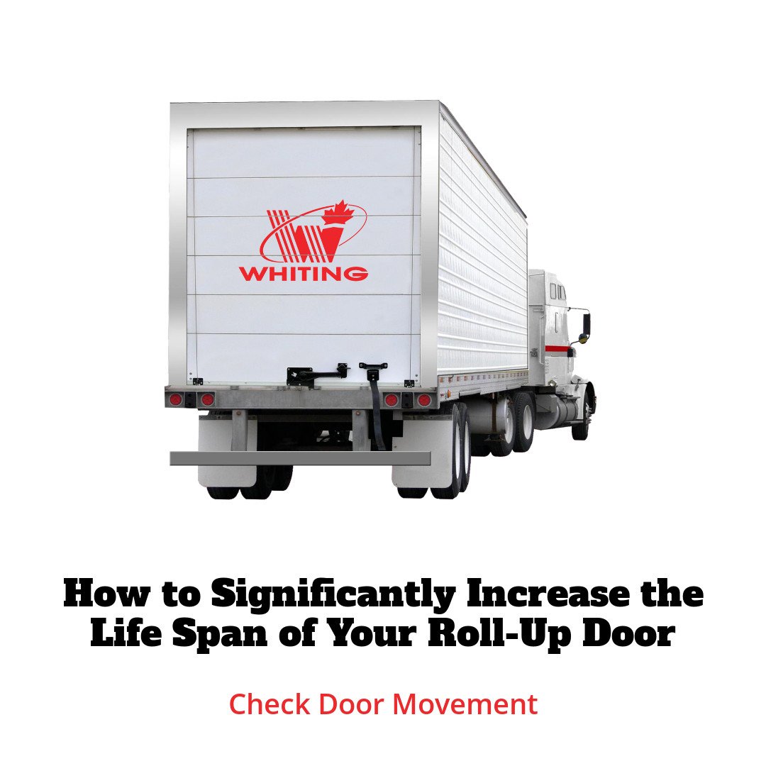 Check the amount of side shift movement in the door. There should be no more than ⅜ inch in total. You can adjust this movement by adding or removing spacer washers located on the rollers at the first panel joint from the top and bottom. bit.ly/2Hz3isX