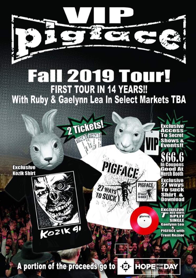 lesleyrankine's tweet image. THIS!! Dates - bit.ly/pigface2019  #Pigfacetour2019 @marteeeen @GaelynnLea #pigface #tour