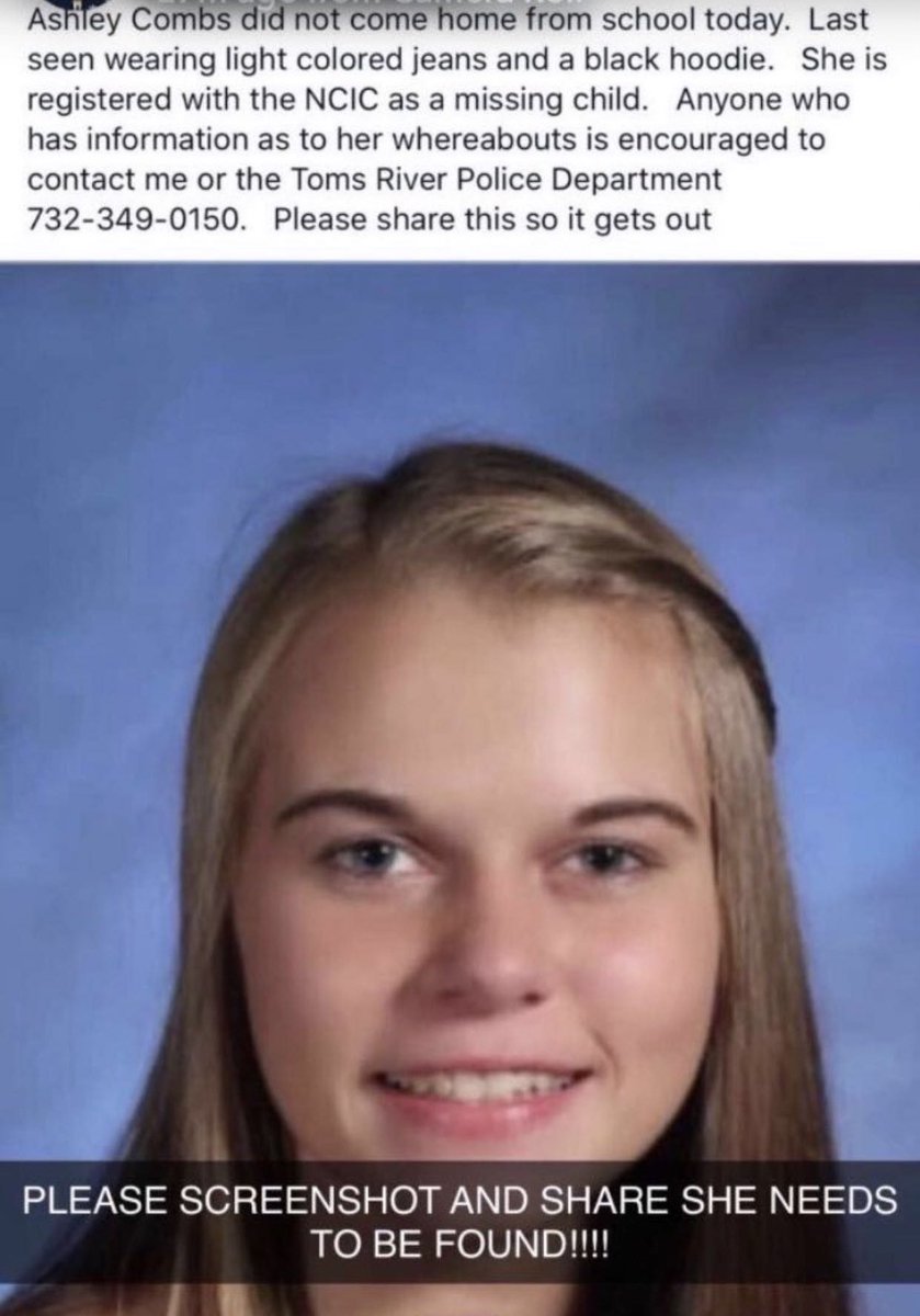My neighbor didn’t come home from school today.. if anyone sees her or knows anything please say something!! Rt n share this !!