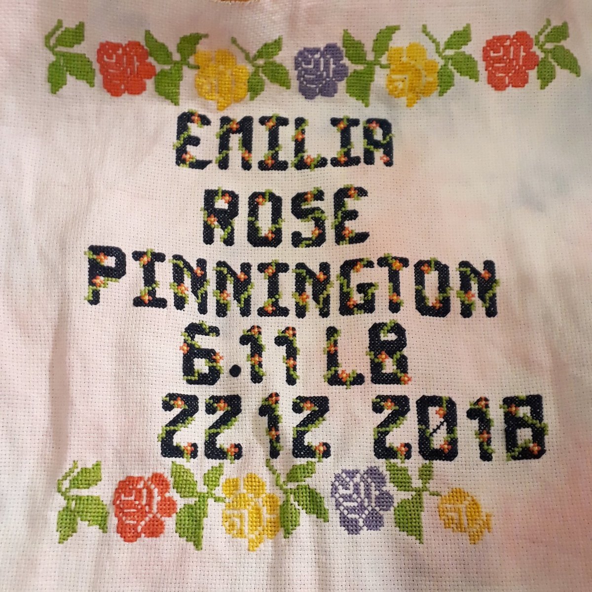 misslucycherie's tweet photo. Nearly there 🤗 #Baby commission #Crafthour #xstitch #xstitching #xstitchingofinstagram #stitch #stitchingofinstagram #embroidery #sewing #needlecraft #needlework #embroideryart #embroideryartist #Shrewsbury #Shropshire #handmade https://t.co/YM8fb6wbWq
