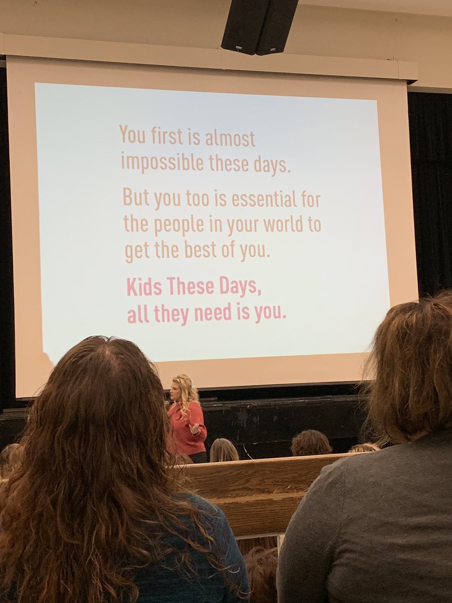 MissCozart's tweet photo. @JodyCarrington was truly a breath of fresh air to start our morning. Such an eye opening discussion about self care/growth. We can’t fill our kiddos buckets if ours are empty. She completely reinforced my philosophy of #lovethemfirst #teachthemsecond https://t.co/29XM9Dkh5O