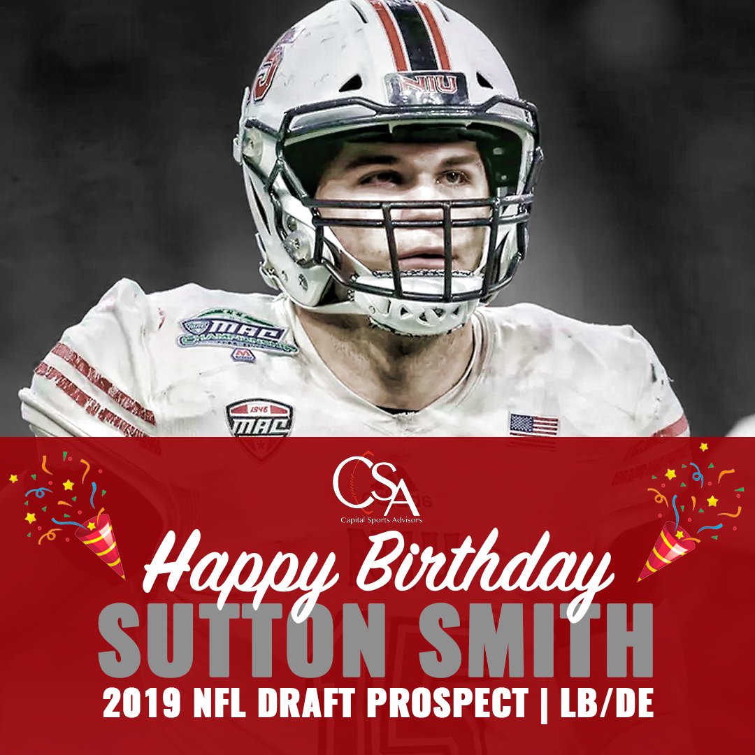 CSA_RD's tweet photo. We want to wish a Happy Birthday to Sutton Smith (@suttonsmith5)
-
-
#HappyBirthday #SuttonSmith #NIUAthletics #NIU_Football https://t.co/2sjFxAuJGU