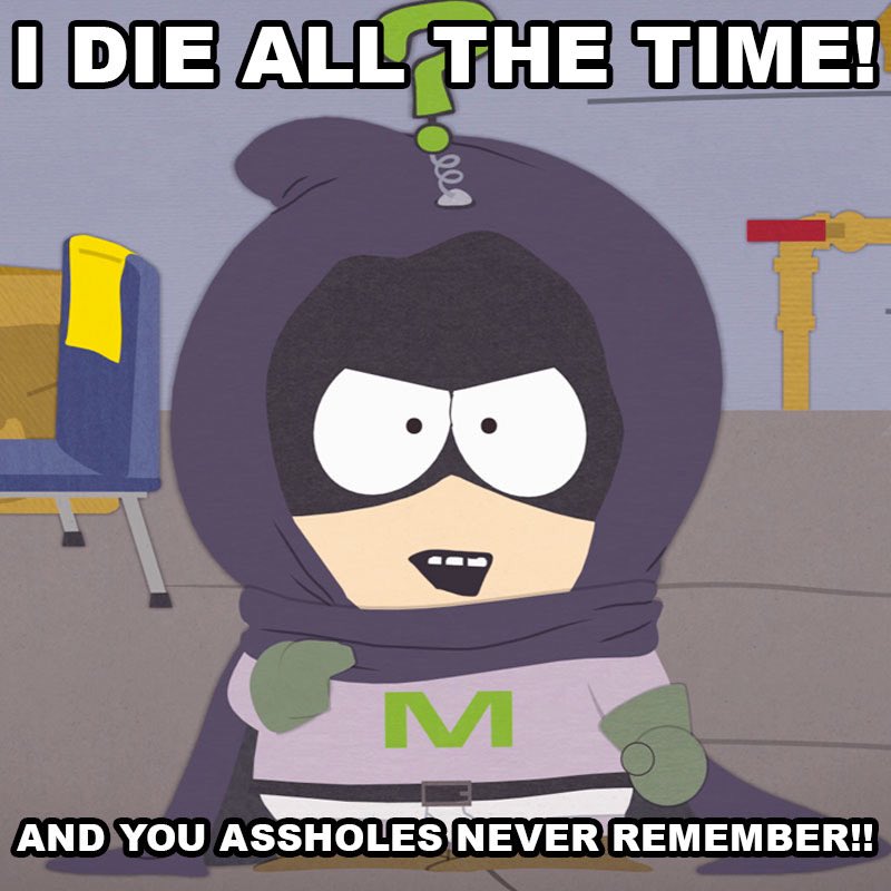 SouthPark's tweet photo. Wish Kenny a happy birthday, you bastards! https://t.co/jl78zv1AnO
