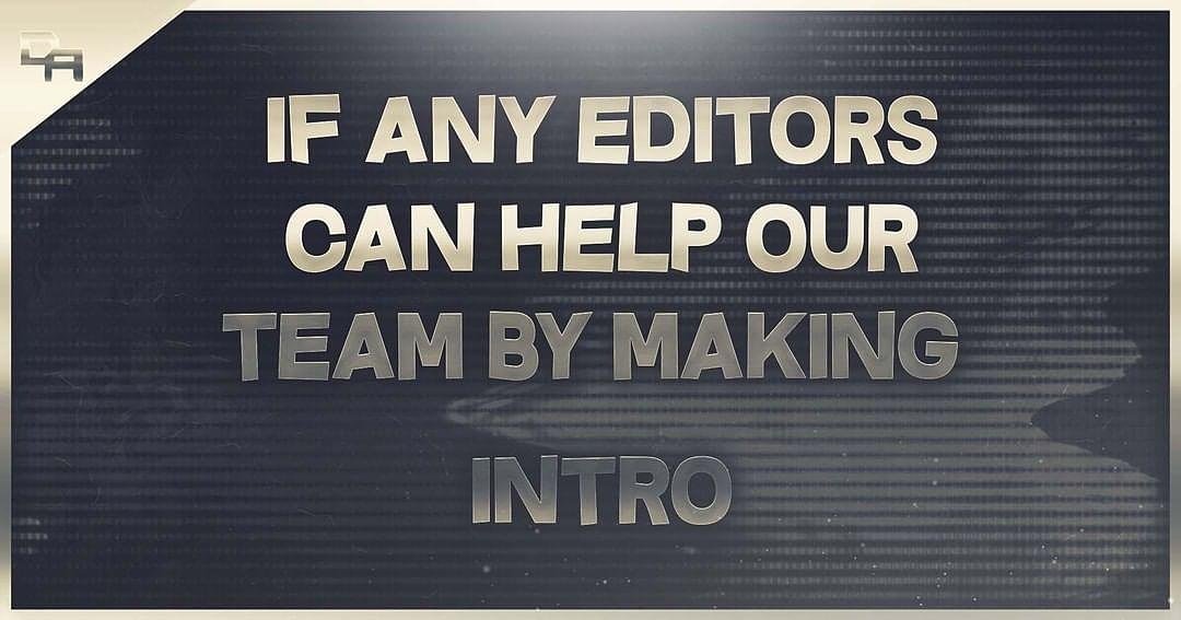 TeamDynamic123's tweet photo. If Any Editors Can Help Our Team By Making Intro @OffxcialJaySma Will Dend Logo. #LookingForTeam #dynamicalliance #Intro #editor #lookingfor https://t.co/OD5LxW7N5C