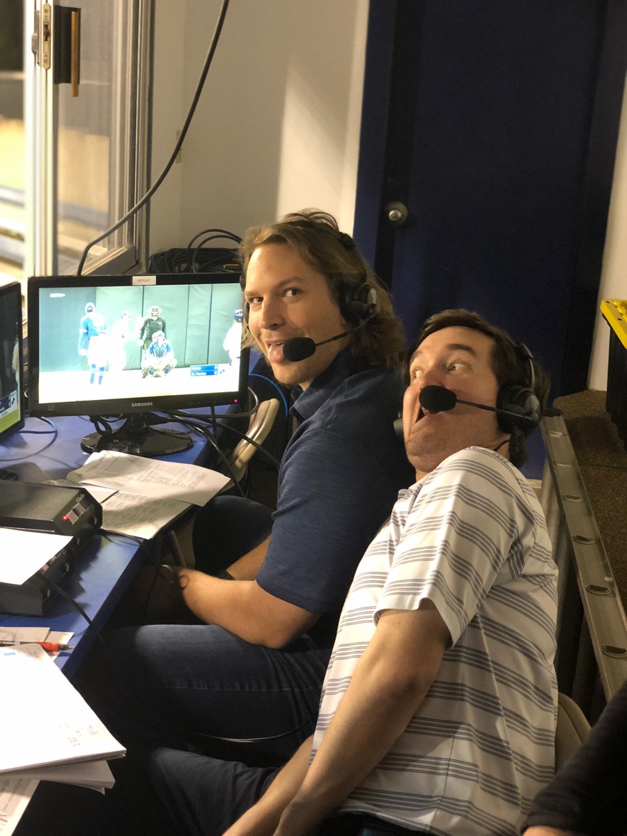 kayla_fess's tweet photo. Loving the behind the scenes photos of @J_Stadius and @MillerOnSports commentating @OspreyBSB’s conference home opener! 
📷: @adam_polansky https://t.co/oFewJ3b0mS
