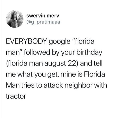 giraffe_fire's tweet photo. #FloridaManChallege https://t.co/WQQA9swgUB