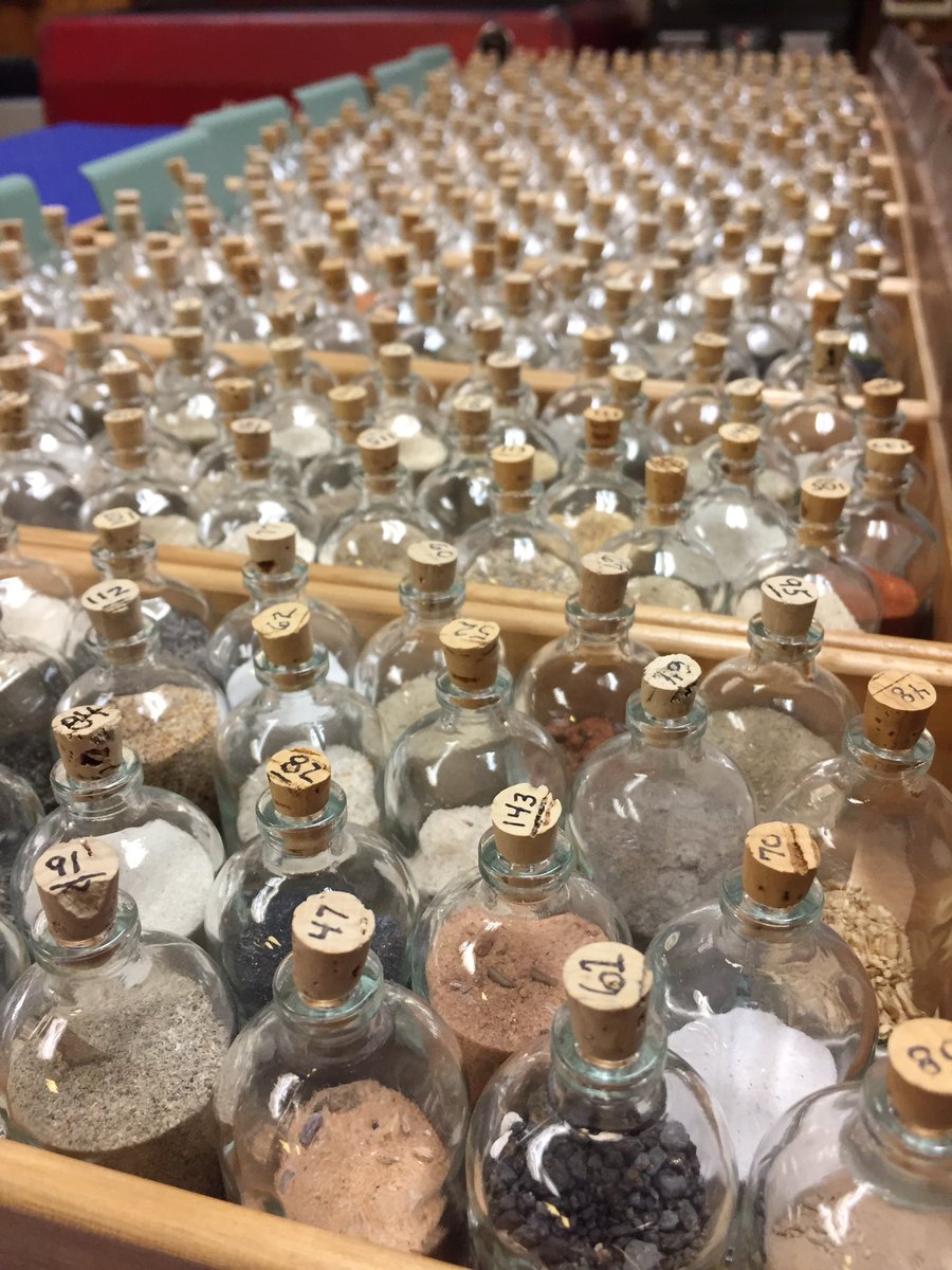 So many sand samples  .  .  .  so little time! That’s right ladies & gentleman, The Great Sand Lab starts on Monday for my Earth Science students. How fortunate are we?! #bestclassever #beststudentsever #earthscience #sandcollection #sandiliferous #thatsadot