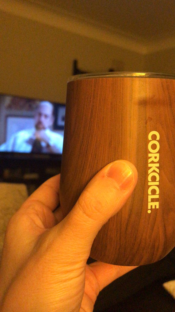 emilyebenz's tweet photo. Perfect Friday night! Kids are in bed, wine in my sippy cup, and West Wing with my bestie! https://t.co/8gwTQH9zff